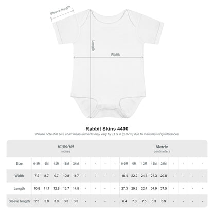 Bunny Infant Bodysuit — "I am a little bunny, short and small." Cute Easter Baby Romper