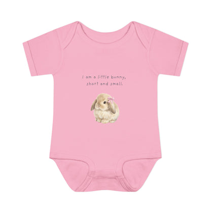 Bunny Infant Bodysuit — "I am a little bunny, short and small." Cute Easter Baby Romper