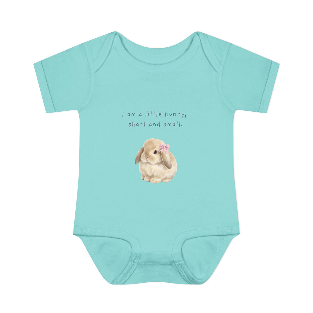 Bunny Infant Bodysuit — "I am a little bunny, short and small." Cute Easter Baby Romper