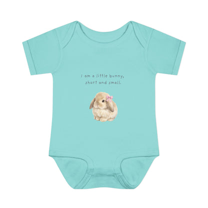Bunny Infant Bodysuit — "I am a little bunny, short and small." Cute Easter Baby Romper