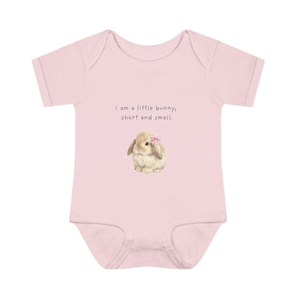 Bunny Infant Bodysuit — "I am a little bunny, short and small." Cute Easter Baby Romper