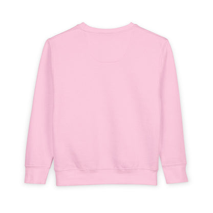 Toddler Sweatshirt — Cute Bear Holding Heart Kids Pullover ("This Teddy Bear Carries All The Love...")