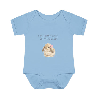 Bunny Infant Bodysuit — "I am a little bunny, short and small." Cute Easter Baby Romper