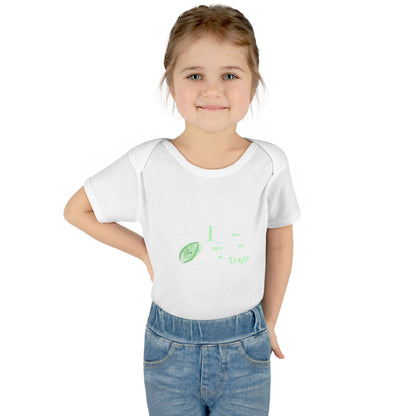 Baby Bodysuit — "I Nap, I Play, I Grow" Green Leaf Organic-Style Infant Onesie