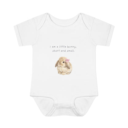 Bunny Infant Bodysuit — "I am a little bunny, short and small." Cute Easter Baby Romper