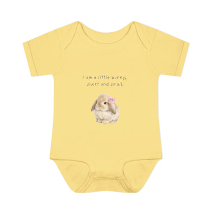 Bunny Infant Bodysuit — "I am a little bunny, short and small." Cute Easter Baby Romper
